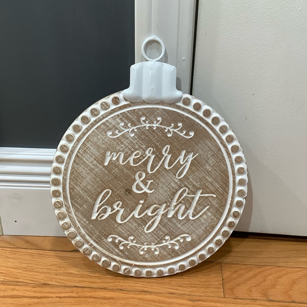 Merry and Bright christmas decoration